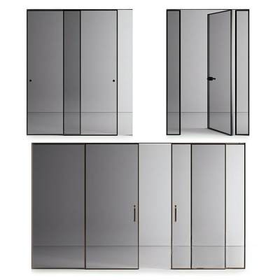 玻璃单开门推拉门组合